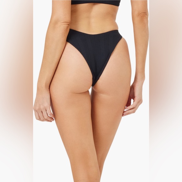 L*Space Cabana Bitsy Bikini Bottom, Black, Size Small, $88 - Picture 2 of 9